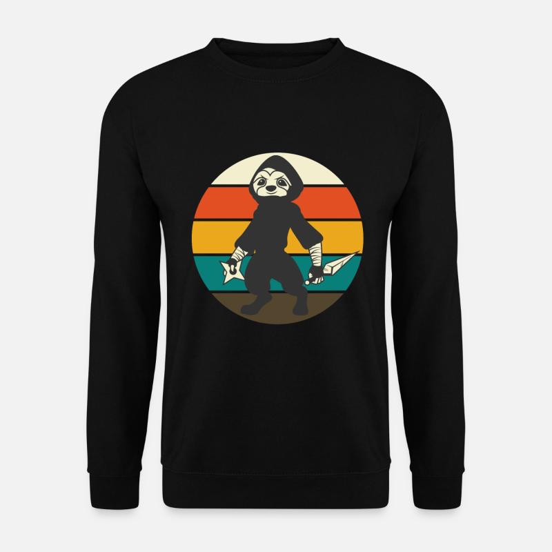 NINJA SLOTH FAULTIER - Unisex Sweatshirt - black