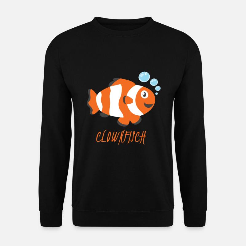 poisson clown - Sweat-shirt Unisexe - noir