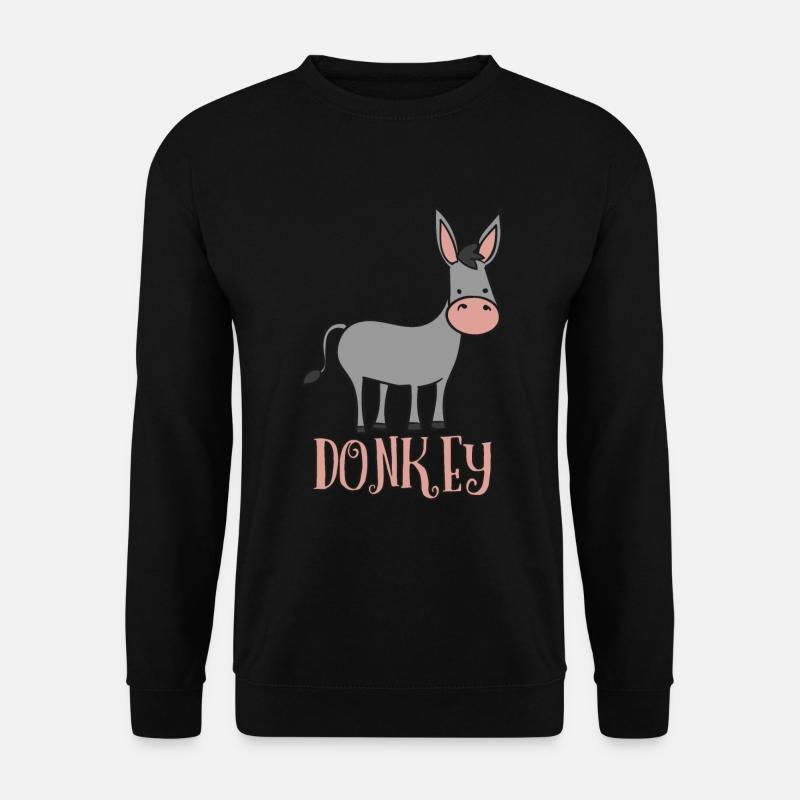 ESEL SONNENBRILLE DONKEY - Unisex Pullover - Schwarz