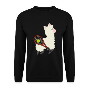 ALPACA SPORT TENNIS - Sweat-shirt Unisexe - noir - Devant - Alina (178cm) & Michal (187cm)