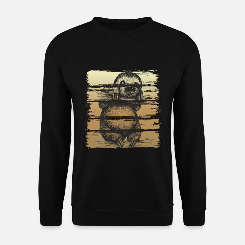 Sloth Faultier - Unisex Pullover - Schwarz