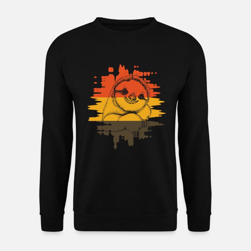 Sloth Faultier - Unisex Pullover - Schwarz