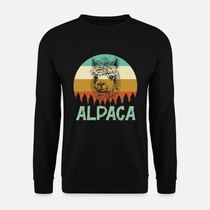 Alpaka Alpaca - Unisex Pullover - Schwarz
