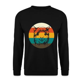 ALPACA ALPAKA - Unisex Pullover - Schwarz - Vorne - Alina (178cm) & Michal (187cm)