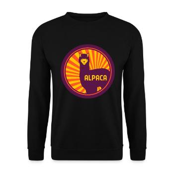ALPACA ALPAKA - Unisex Pullover - Schwarz - Vorne - Alina (178cm) & Michal (187cm)