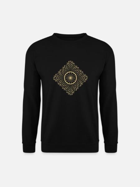 Vélo vélo vélo QR code gold - Sweat-shirt Unisexe - noir