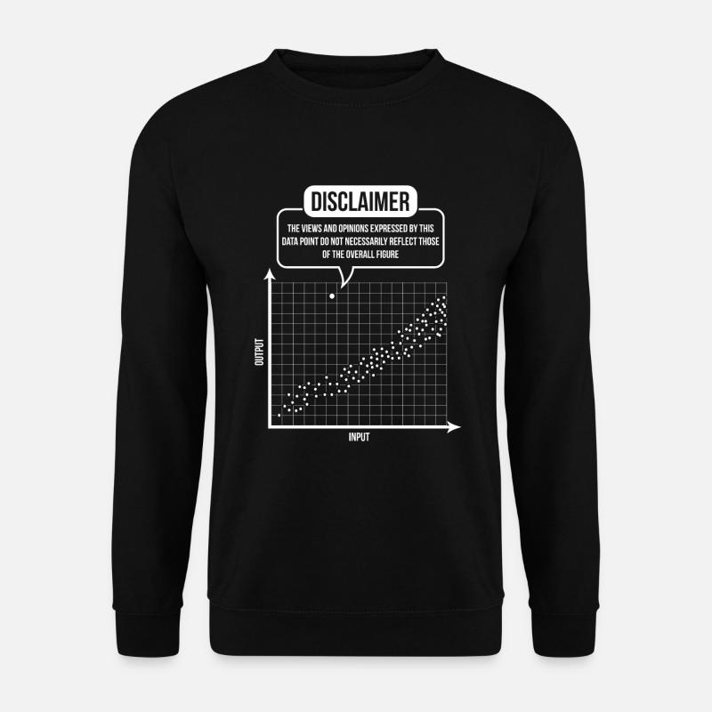 Statisticien stochastique diffusant les mathématiques - Sweat-shirt Unisexe - noir