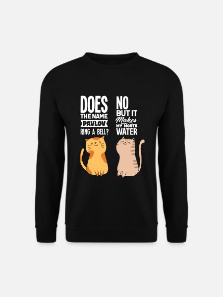 Pavlov's Katze - Psychologie Psychologe Therapeut - Unisex Pullover - Schwarz