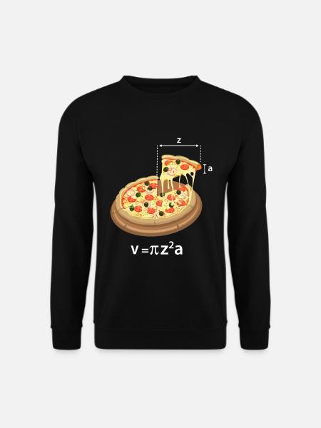 Pi Day Pizza Meme Math Math Teacher Geek - Unisex Sweatshirt - black