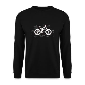 VTT VTT Anatomie VTT allemand - Sweat-shirt Unisexe - noir - Devant - Alina (178cm) & Michal (187cm)