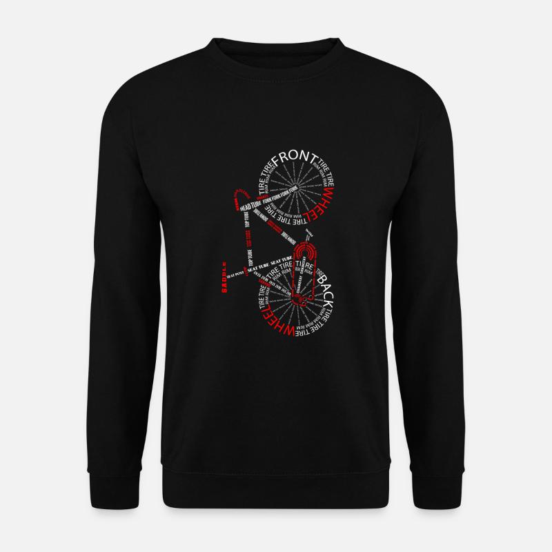 Vélo de route vélo d'anatomie vélo debout - Sweat-shirt Unisexe - noir