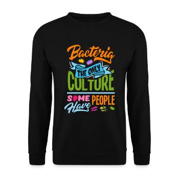 Bacteria Biology Biochemistry Chemistry Microbiology - Unisex Sweatshirt - black - Front - Alina (178cm) & Michal (187cm)
