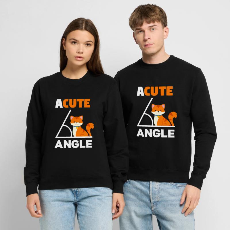 Mignon angle chat math math prof Sweat-shirt Unisexe