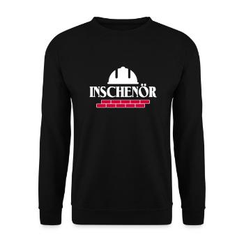 Bauingenieur Inschenör Ingenieur Hausbau - Unisex Pullover - Schwarz - Vorne - Alina (178cm) & Michal (187cm)