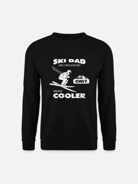 Ski Dad Cooler Ski Vater Daddy - Unisex Pullover - Schwarz