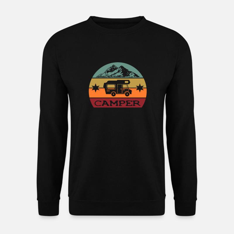 Alkoven Camping Camper Bus - Unisex Pullover - Schwarz