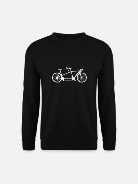 2 Personen Rad Tandem Fahrrad - Unisex Pullover - Schwarz