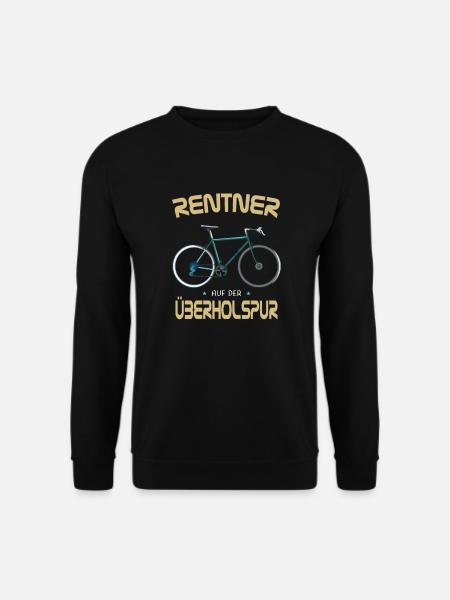 Fahrrad Rente - Rentner auf der Überholspur - Unisex Pullover - Schwarz