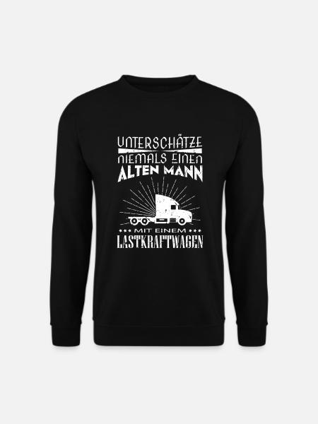 LKW Fahrer - witziger Trucker Fernfahrer Spruch - Unisex Pullover - Schwarz