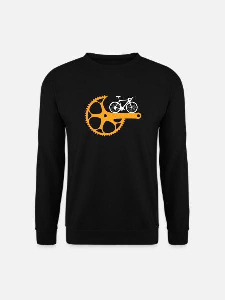 Fahrrad Bauteil Rennrad Zahnrad Logo - Unisex Pullover - Schwarz