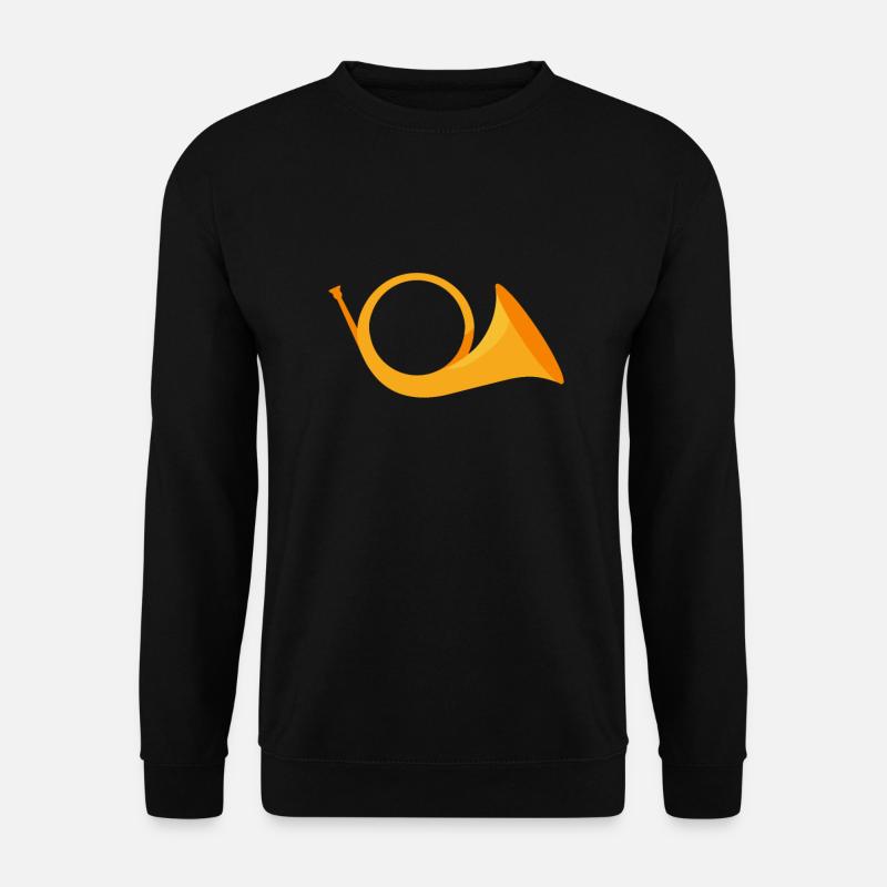 Post Kostüm Horn Postbote Briefträger Zusteller - Unisex Pullover - Schwarz