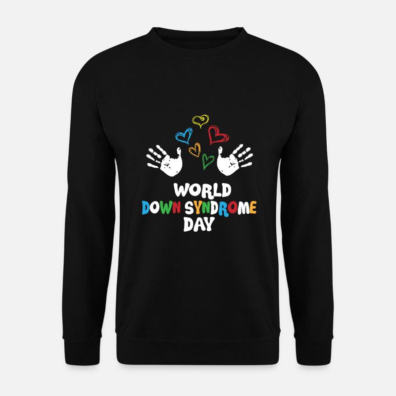 Down Syndrom Tag Trisomie Chromosom Nr. 21 - Unisex Pullover - Schwarz