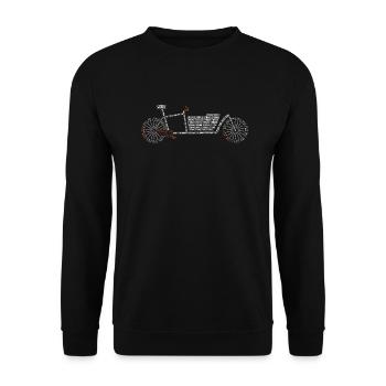 Cargo Bike Anatomy Cargo Bike Cargo Dutch Bike - Sweat-shirt Unisexe - noir - Devant - Alina (178cm) & Michal (187cm)