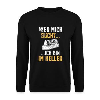 Handwerker Keller Werkzeugkasten Basteln Hobby - Unisex Pullover - Schwarz - Vorne - Alina (178cm) & Michal (187cm)
