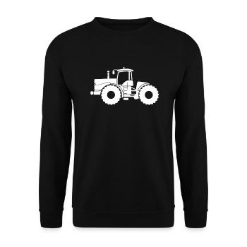 K700 Traktor Trecker Traktoren Evolution Dorfkind - Unisex Pullover - Schwarz - Vorne - Alina (178cm) & Michal (187cm)