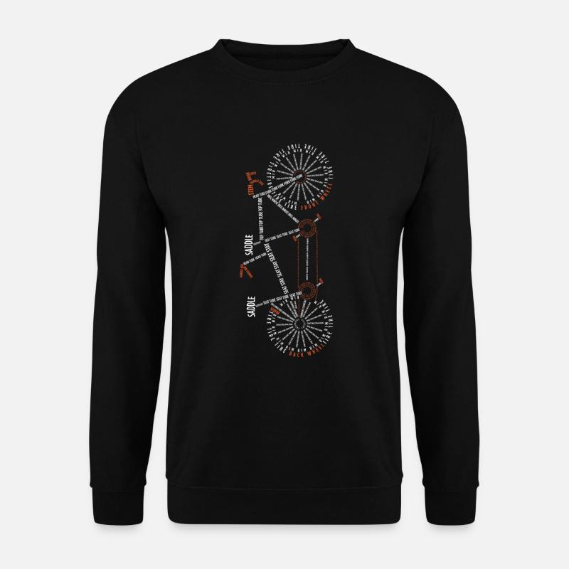 Tandem Fahrrad Tandempartner Anatomy Geschenkidee - Unisex Pullover - Schwarz