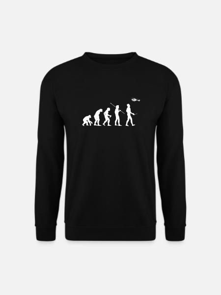 Hubschrauber Modellflug Heli Helikopter Evolution - Unisex Pullover - Schwarz