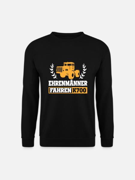 Traktor K700 Trecker Landwirt Ehrenmänner Motiv - Unisex Pullover - Schwarz