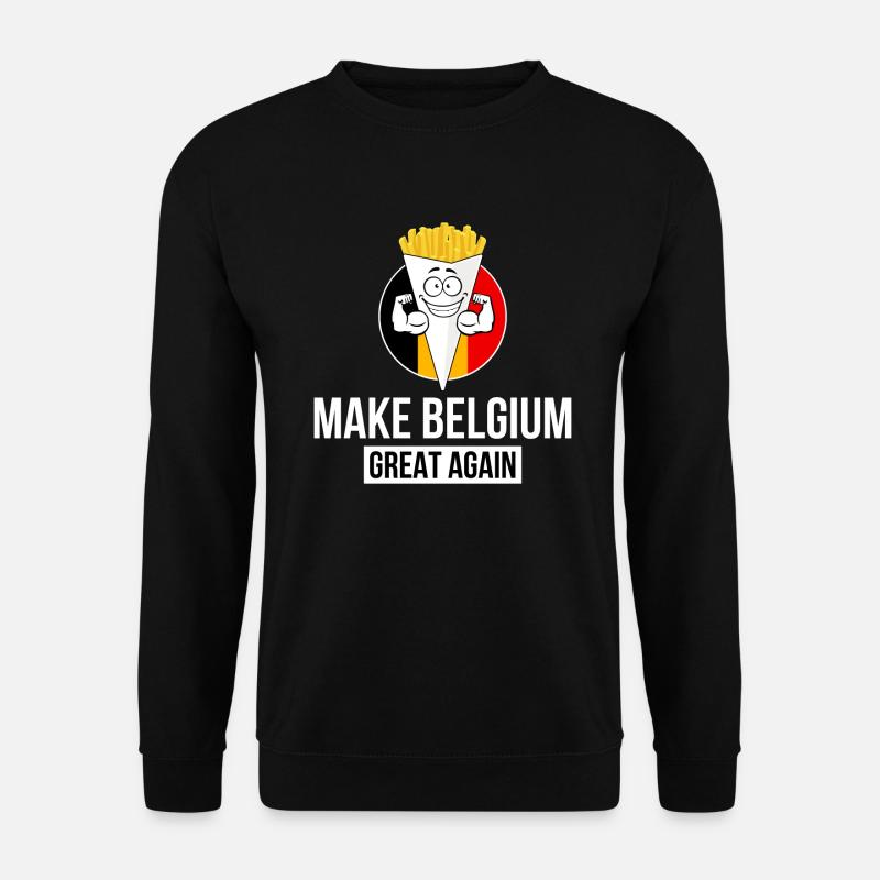 BELGIEN WIEDER GROSS MACHEN - Unisex Pullover - Schwarz