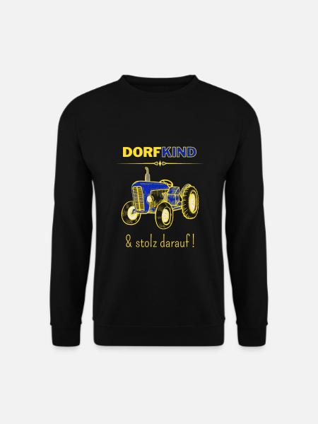 Dorfkind und stolz darauf-Fun Geschenk T-Shirt - Unisex Pullover - Schwarz