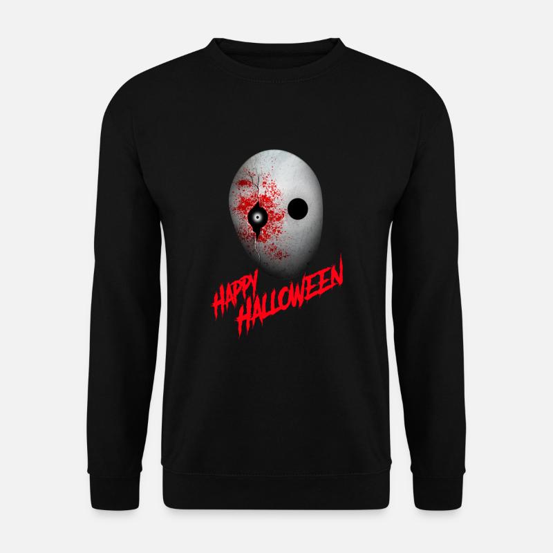 Horror Happy Halloween Horror Fan Maske - Unisex Pullover - Schwarz