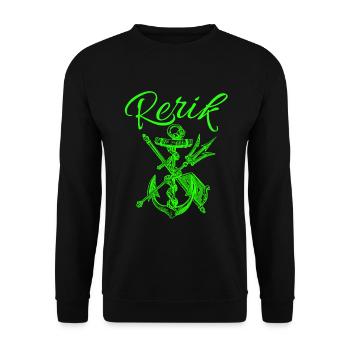 Baltic Sea Resort Rerik Anker Rowing Trident Maritim - Unisex Sweatshirt - black - Front - Alina (178cm) & Michal (187cm)