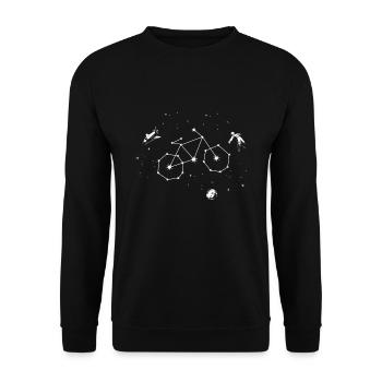 Cyclisme Vélo Signe du zodiaque MTB Cyclisme - Sweat-shirt Unisexe - noir - Devant - Alina (178cm) & Michal (187cm)