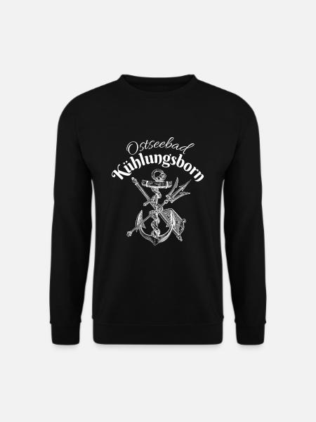 Kühlungsborn Ostseebad Anker Ruder Dreizack - Unisex Pullover - Schwarz