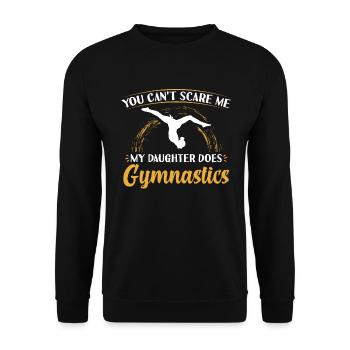 Gynastik fille Turner parents ne pas choquer - Sweat-shirt Unisexe - noir - Devant - Alina (178cm) & Michal (187cm)