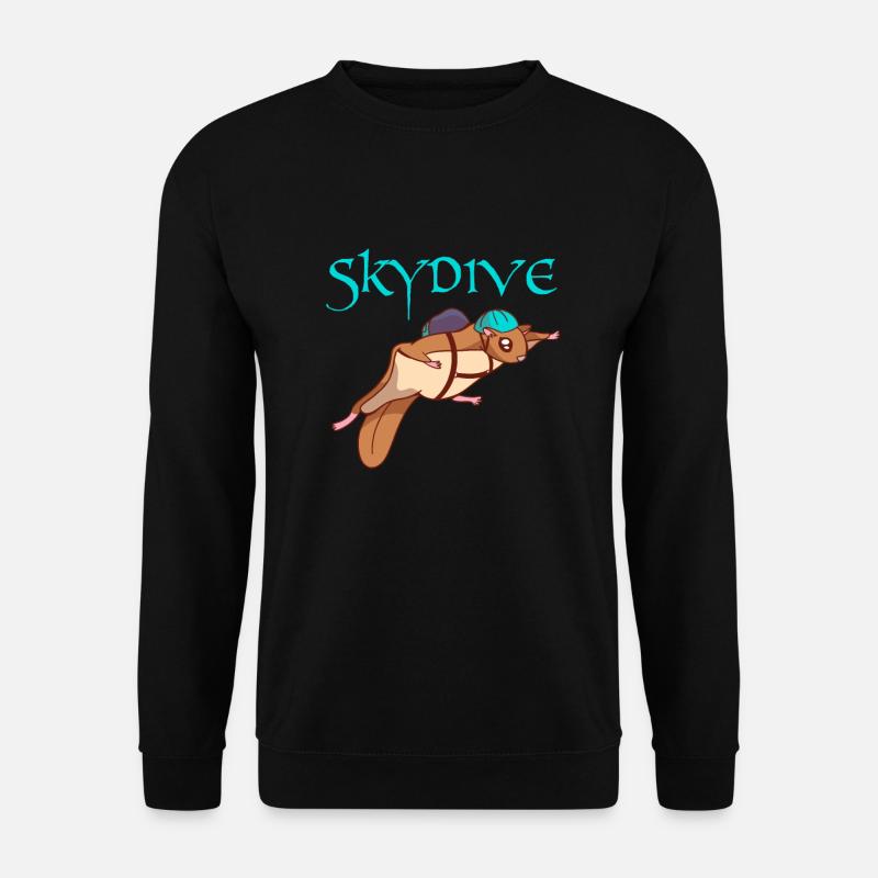 Wingsuit Skydive Squirrel Skydiver - Unisex Sweatshirt - black