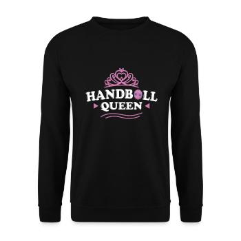 Handball Reine Handball - Sweat-shirt Unisexe - noir - Devant - Alina (178cm) & Michal (187cm)