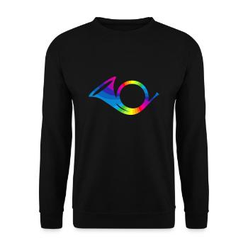 Posthorn arc-en-ciel Post costume facteur - Sweat-shirt Unisexe - noir - Devant - Alina (178cm) & Michal (187cm)