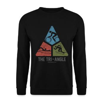 Swim Bike Run Athleten Design Pour triathlète - Sweat-shirt Unisexe - noir - Devant - Alina (178cm) & Michal (187cm)
