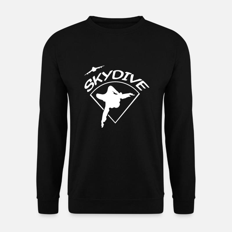 Skydive Fallschirmspringer im freien Fall - Unisex Pullover - Schwarz