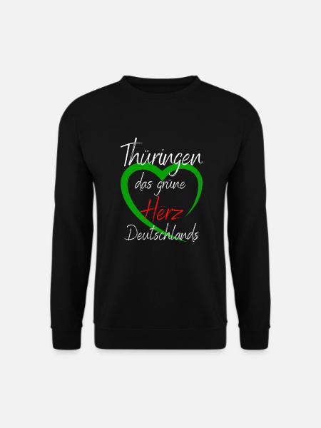 Thüringen -Thüringen das grüne Herz Deutschlands - Unisex Pullover - Schwarz