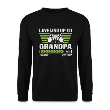 Grandpa Grandfather Paw Granddaddy Grandma Grandpa - Unisex Sweatshirt - black - Front - Alina (178cm) & Michal (187cm)
