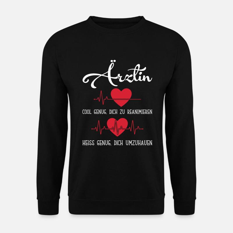 Arzt Mediziner Student Medizinstudent Ärztin - Unisex Pullover - Schwarz