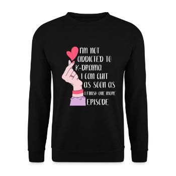K-Drama Kdrama Korea Südkorea Seoul K-Drama - Unisex Pullover - Schwarz - Vorne - Alina (178cm) & Michal (187cm)