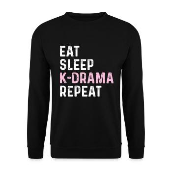K-Drama Kdrama Korea Südkorea Hallyu K-Drama - Unisex Pullover - Schwarz - Vorne - Alina (178cm) & Michal (187cm)