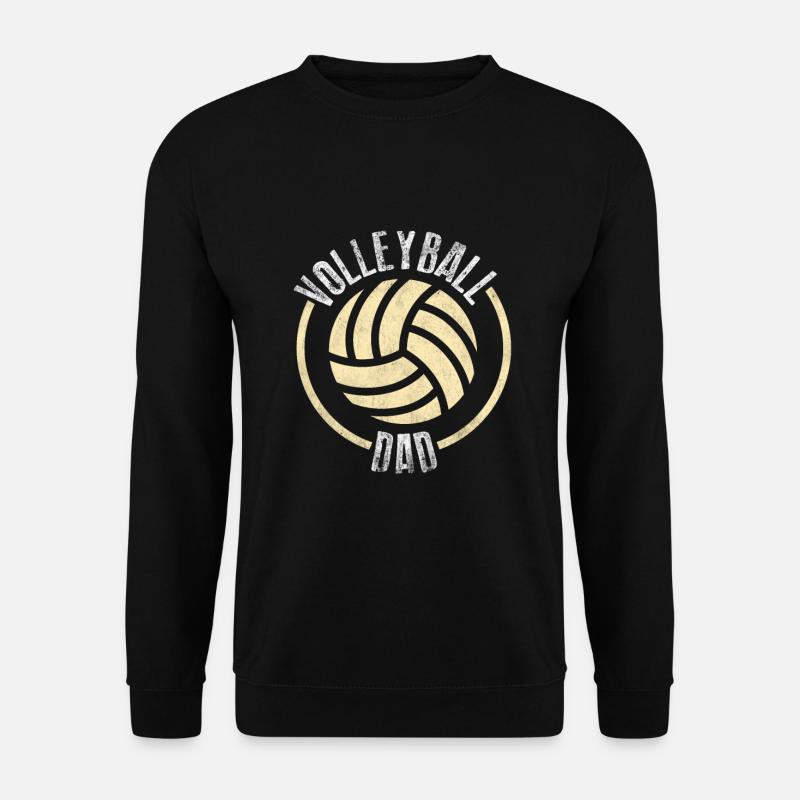 Volleyball Dad Volleyballer großer Volleyball - Unisex Pullover - Schwarz